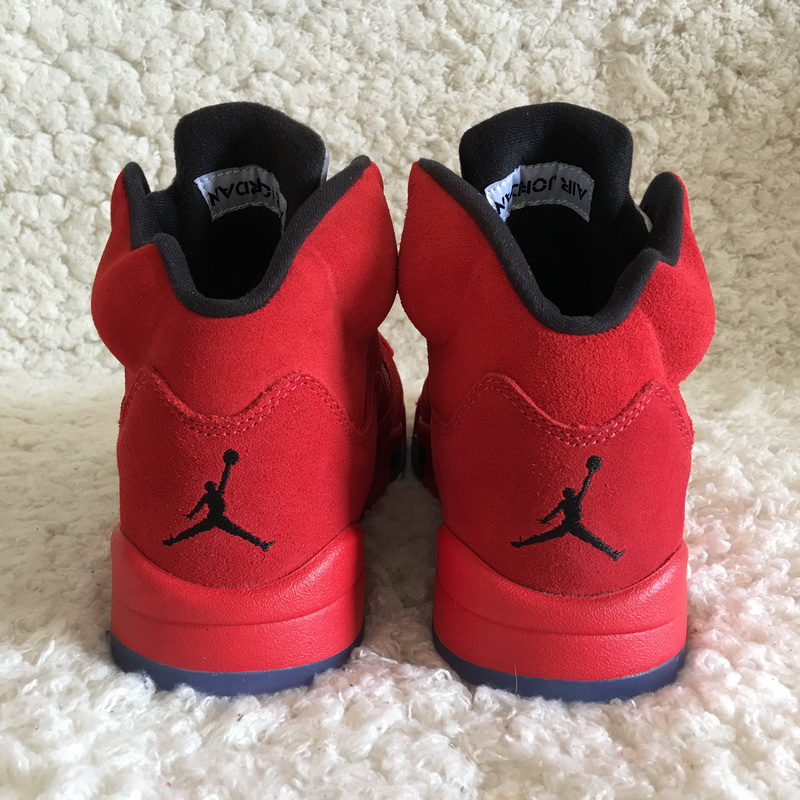 Authentic Air Jordan 5 Is No Bull Red Suede